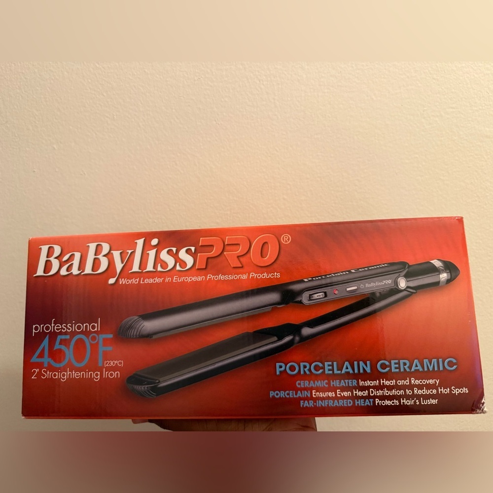BaBylissPRO Porcelain Ceramic Straightening Iron 2”